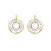 Luxenter 18K Yellow Gold Finished Earrings - Ushdao