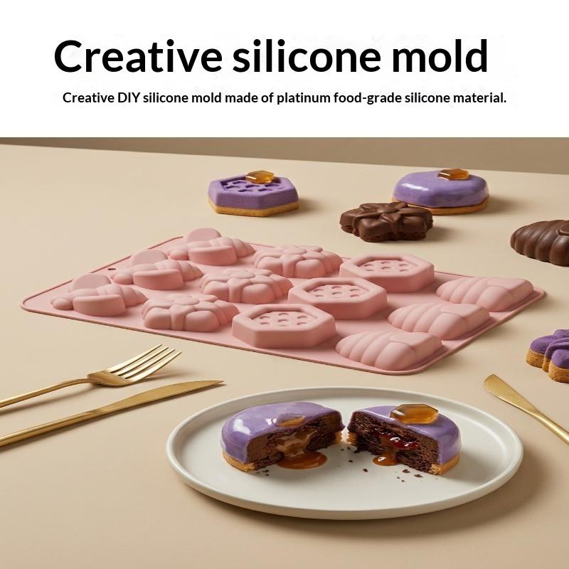 Food Grade Silicone Baking Mold Non Stick Surface Cute Shapes Perfect For Home Baking Mousse Cake Jelly