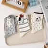 Dongdaemun Cartoon Puppy Mid-Tube Socks For Women, Breathable Thin Boneless With Small Leather Shoes And Cotton Socks
