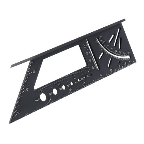 Smgda 3D Angle Ruler, Carpenter's Marking Tool, Marking Gauge, Woodworking Template, Aluminum Carpenter Tool, 45/90 Multifunctional Angle Ruler for W