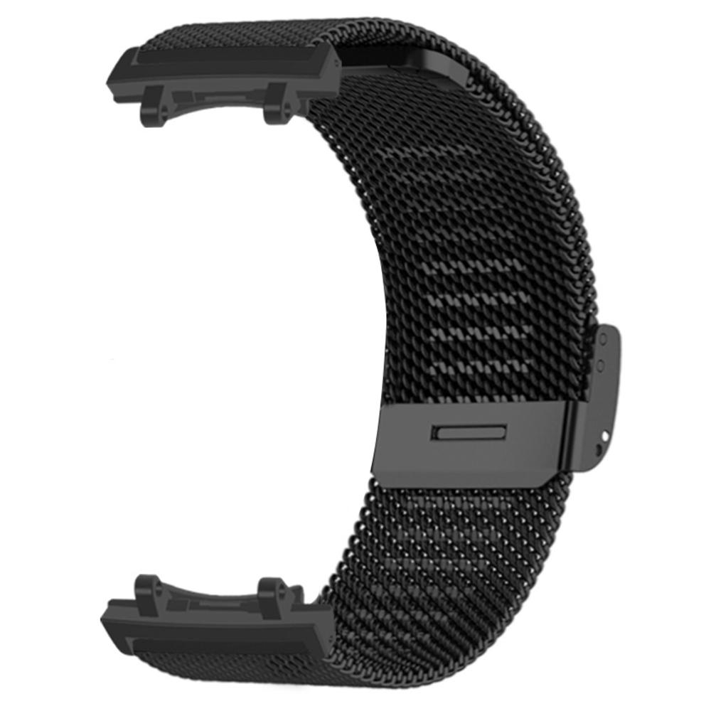 

For Huami Amazfit T-Rex 3 Metal Band Milanese Mesh Watch Strap with Connector Black
