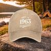 pc Casual Versatile  Vintage Print Washed Baseball Cap Suitable for Golf Casual Wear And Outdoor Activities Unisex Golf