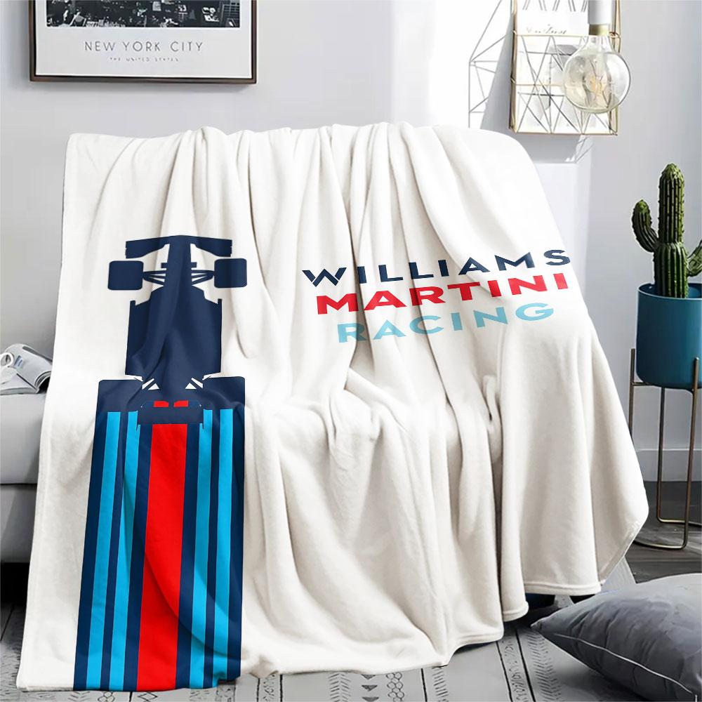 1PC Martini Racing Patterned Flannel Blanket Suitable For All Seasons for Home Decor Warmth and Comfort Gifts Holiday Present