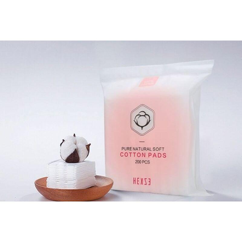 HEXZE - Pure Natural Soft Cotton Pads 200pcs