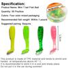 100 PEÇAS Isca Macia Micro T-Tail 1.5cm Wobblers Laser Isca para Pesca de Carpa Mini Silicone Artificial Swimbait com Atrativo de Peixe
