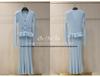 Elegant French-Style V-Neck Slim Fit Fishtail Knit Dress