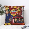 Fireman Sam Square Pillow Case Firefighters Cartoon Cushion Covers Custom Polyester Decorative Pillowcase for Living Room 18"