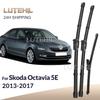 For Skoda Octavia 5E 2013-2017 2014 2015 2016 Wiper Front & Rear Wiper Blades Windshield Windscreen Window Brushes 24"+19"+16"
