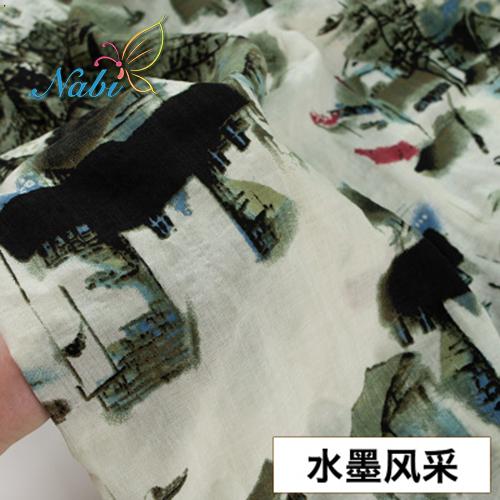 D30 Top Fashion 50*145cm Needlework The Cloth Fabric Tissues Knitted For Sewing Cachefabrics Per Meterflowers Artificial Cotton