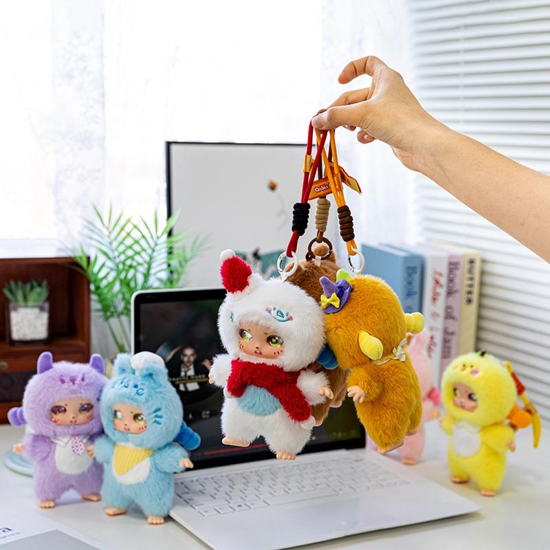 Little Dreamer Vinyl Stuffed Doll Standing Pendant Keychain Children'S Bag Accessory Soft Toy Gift For Kids