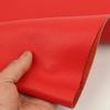 Cuir véritable, cuir de vachette première fleur à motif litchi rouge, cuir de canapé complet, tissu cuir pour appuie-tête de siège de voiture