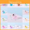 Charming Small Duck With Glow In The Dark Sunglasses Resin Figurine For Desktop Decor