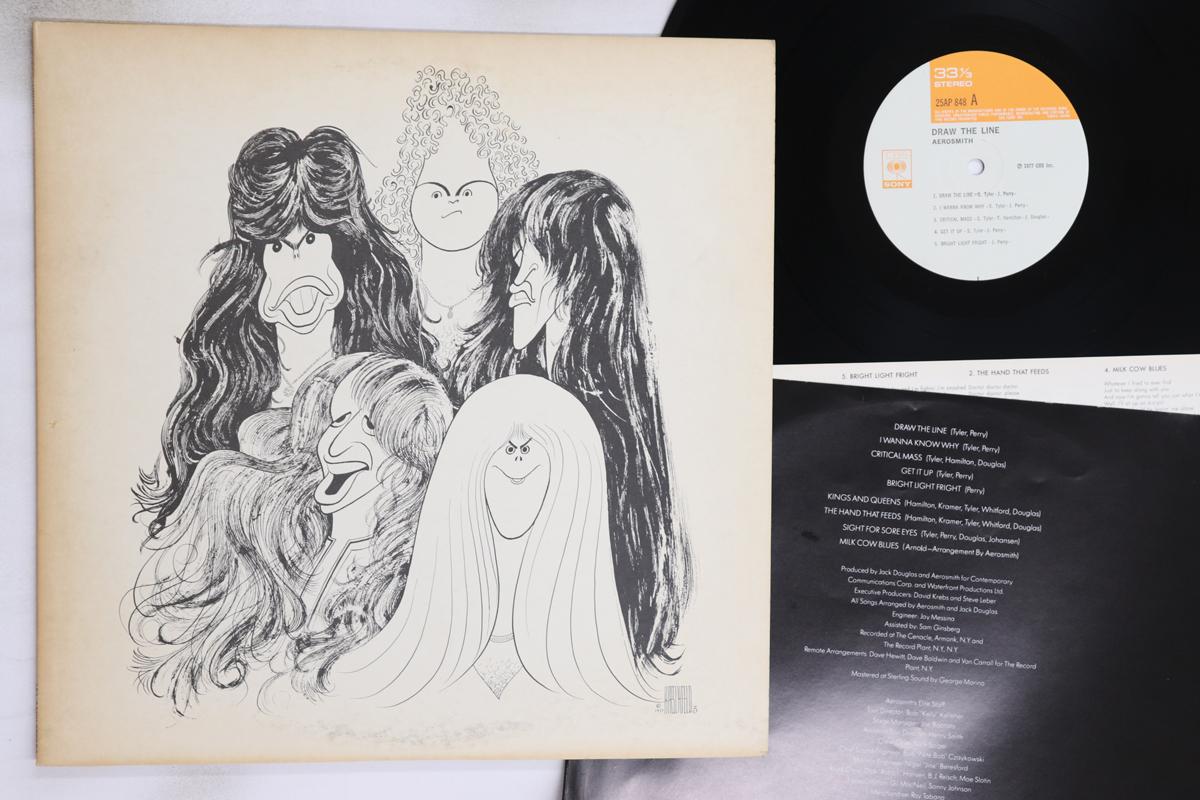 

LP Record AEROSMITH - Draw The Line 25AP848 CBS SONY 1977 Japan Rock Used