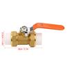 Brass Pipe Ball Valve with Double PPR Hot Melt Fitting 34"BSP DN20