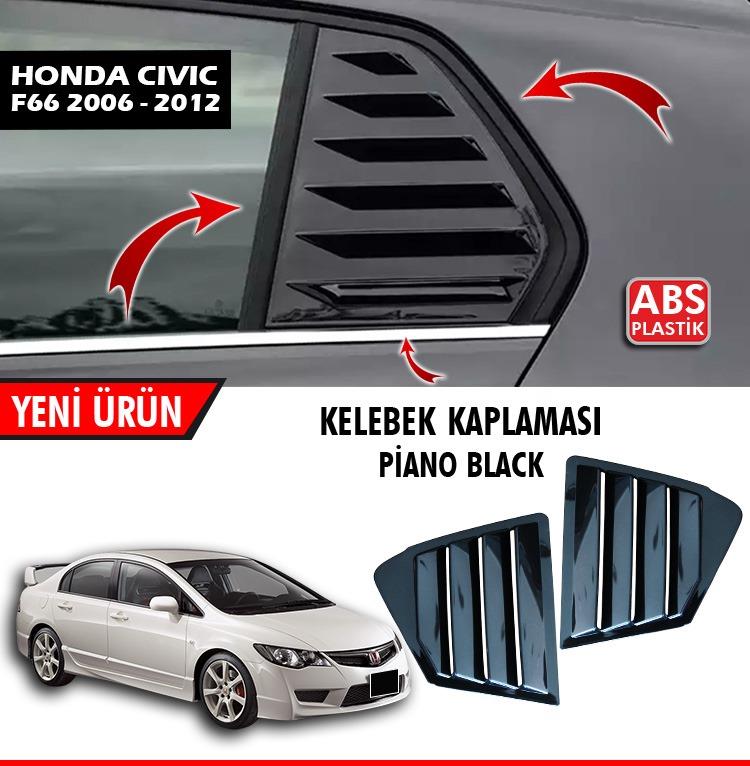

For Honda Civic FD6 ile Uyumlu Kelebek Cam Kaplaması - Cam Pakosu - Rüzgarlık