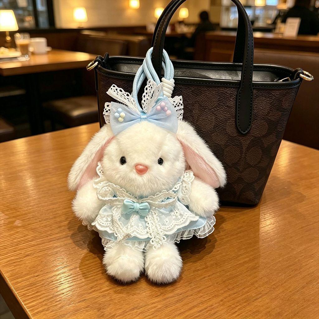 Bambola Coniglio Peluche Con Vestito Rimovibile Per Bambine Decorazione Stanza dei Giochi