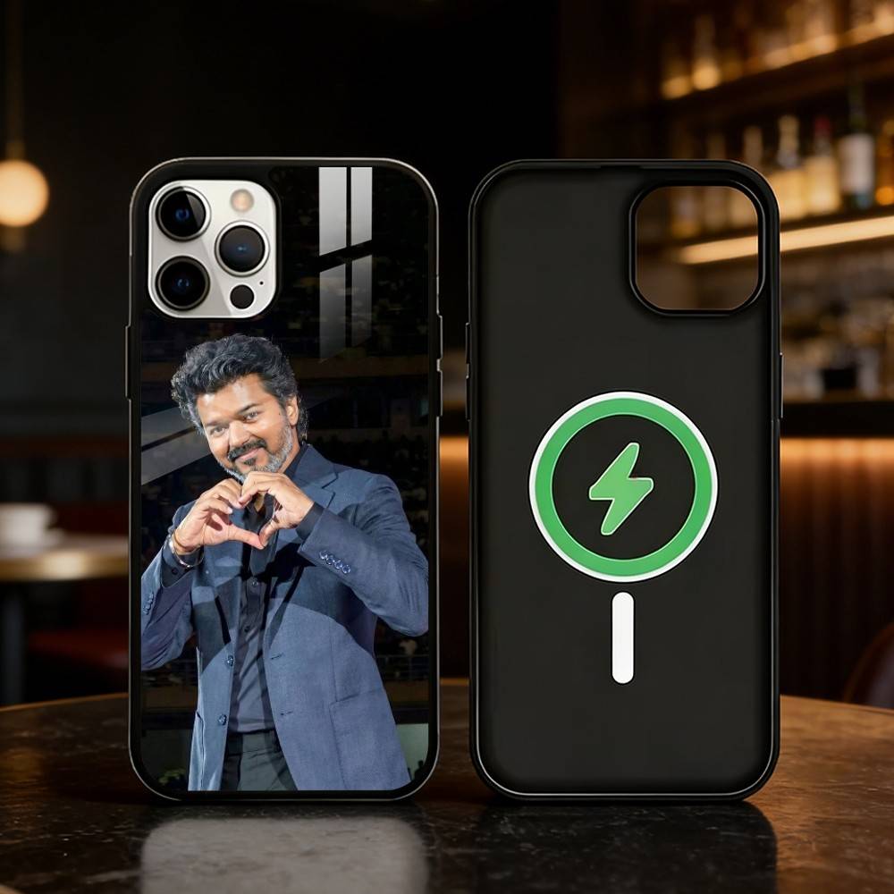 T-ThalaPathy Actor V-Vijay Phone Case For iPhone 17,16,15,14,13,12,Plus,Pro,Max For Magnetic Wireless Charge