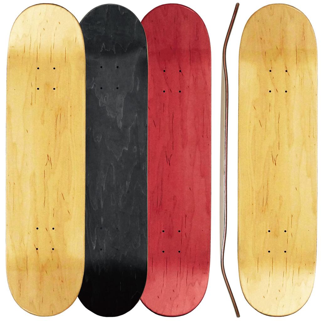 Skateboard Elite Blank Deck Skateboard Wood Grain Plain 1 OMG! (7.25 Natural, Piece)