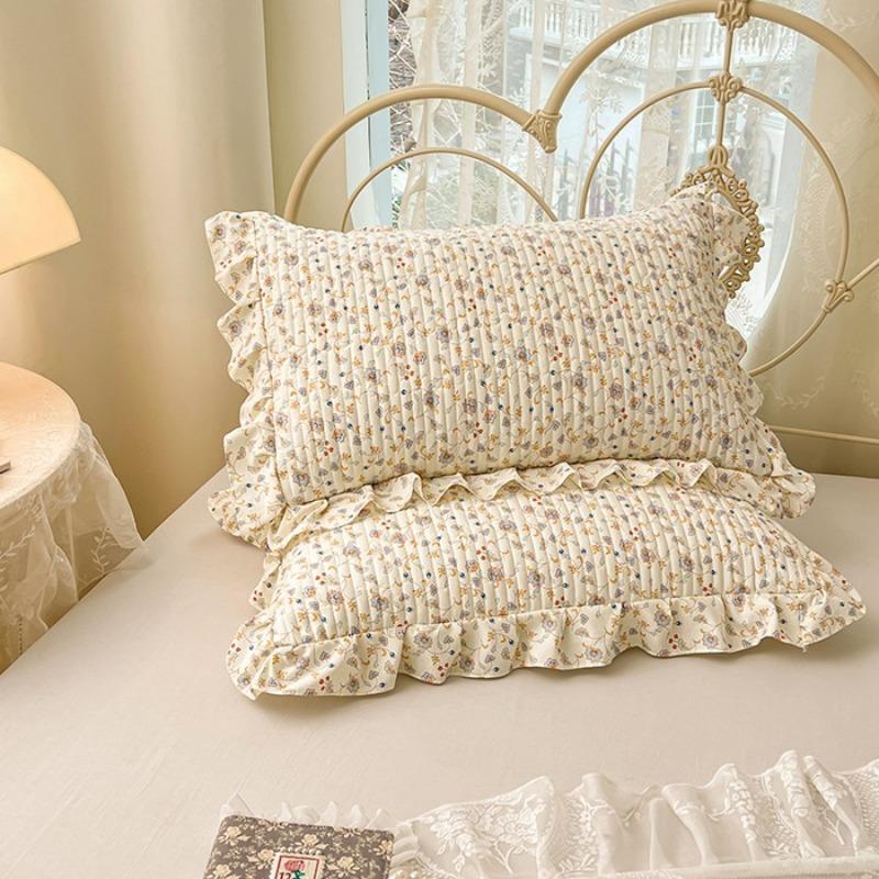 Lace Quilted Cotton Pillowcase Single Dormitory Pillowcase Cotton Inner Liner Sleeve Single and Double Universal Pillow Core Cover Home Textile