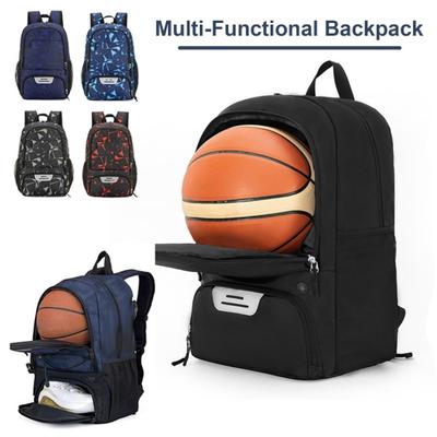 Football Bag with Shoe Compartment Waterproof Sports Bag Large Capacity Adjustable Shoulder Straps