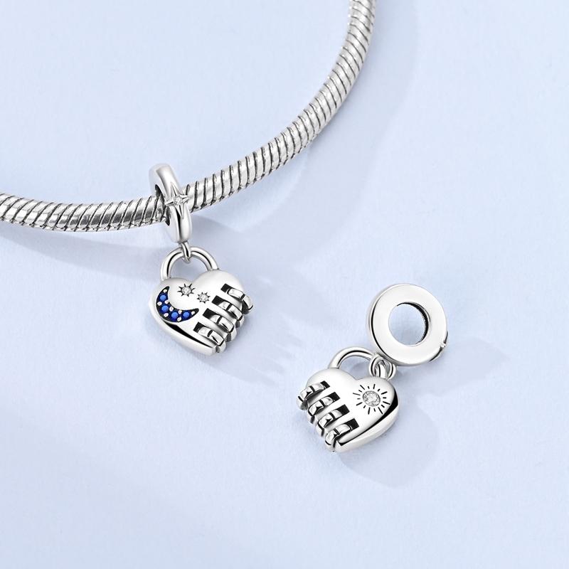 Copper Charms Beads Coffee Hexagram Phone Rings Pendants Fit Women Original Bracelet Diy Jewelry Gift