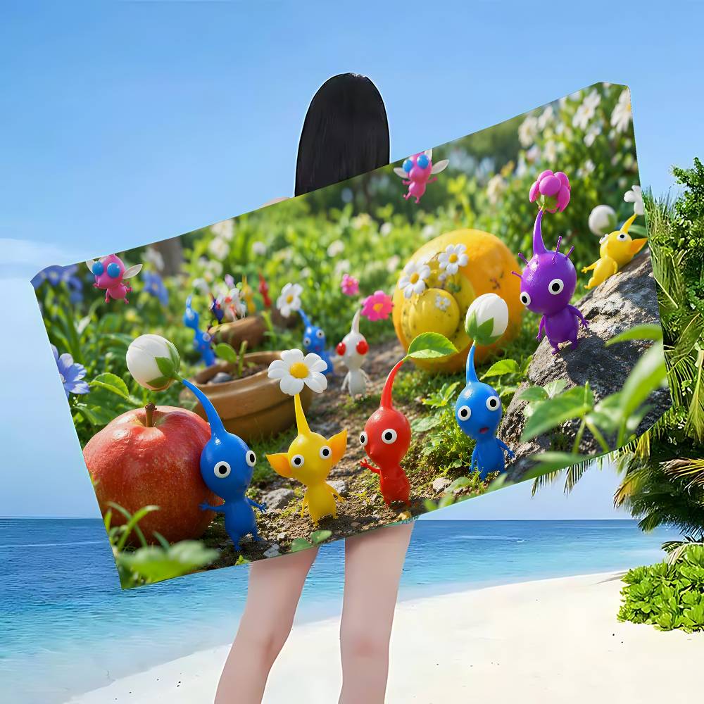 P-pikmin Game Big Microfiber Beach Towels Quick Dry Towel Sand Beach Towels Pool Towel For Travel Swim Pool Yoga