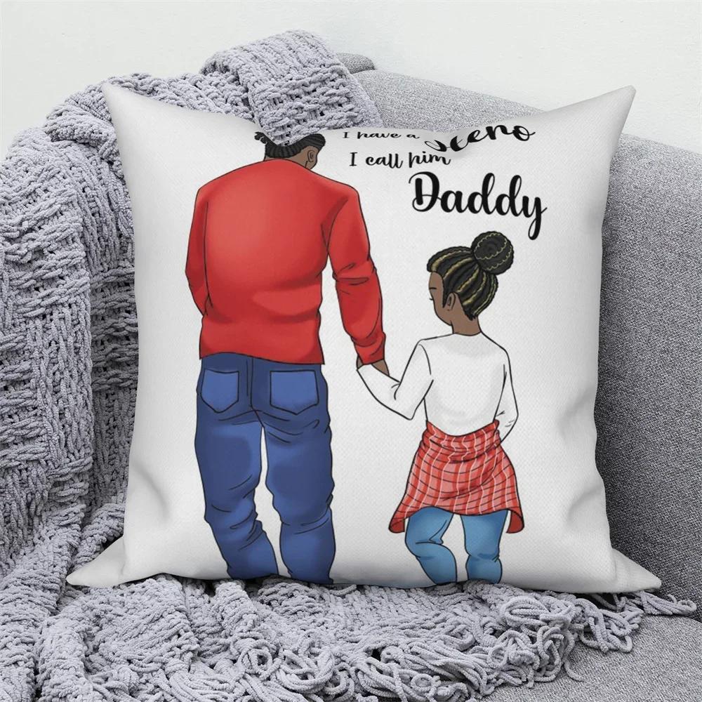 Pillowcases Home Sofa Decorative Throw  Dad and Kids Cushion Covers