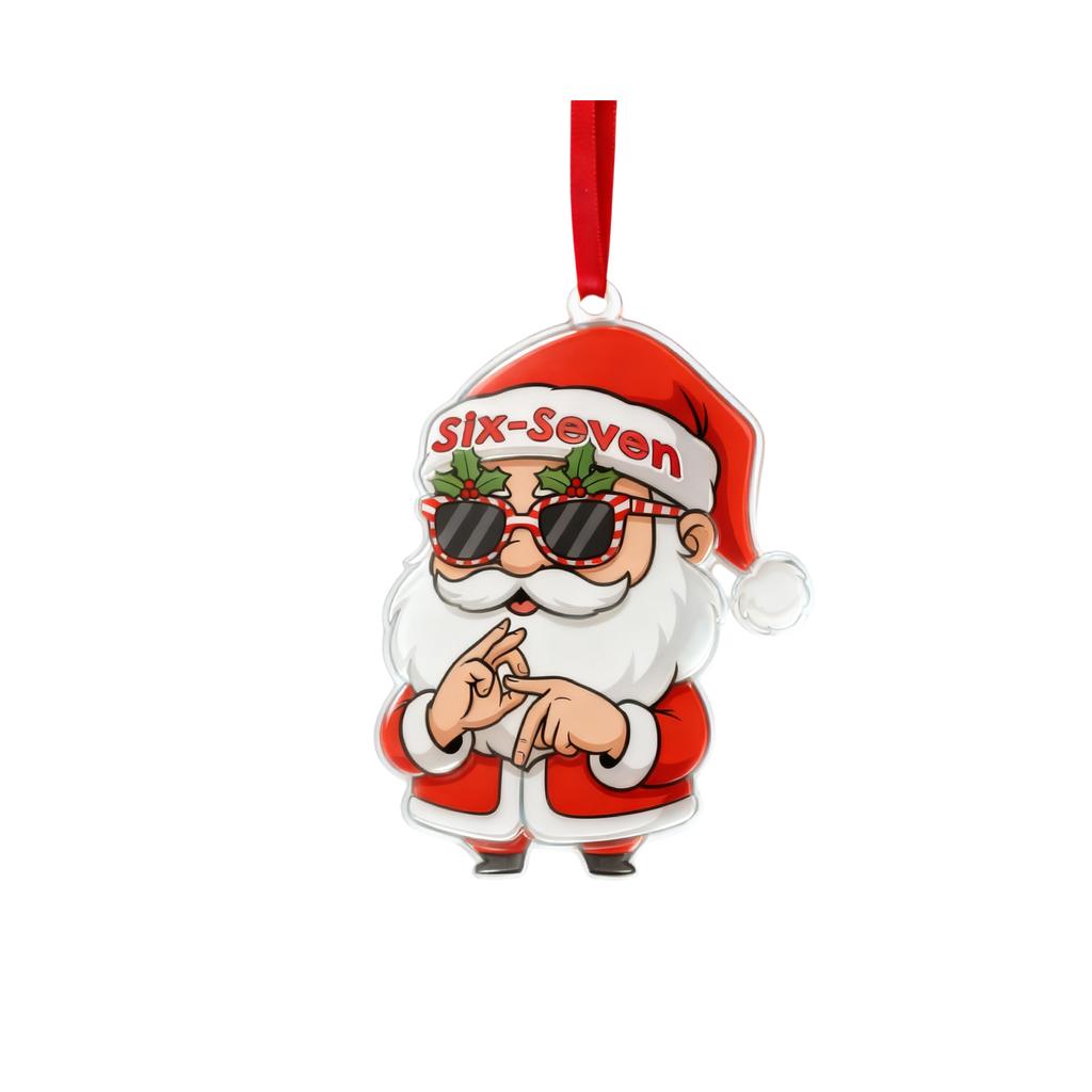 2D Acrylic Christmas Ornaments, Suitable For Keychains, Car Rearview Mirror Accessories, Backpacks