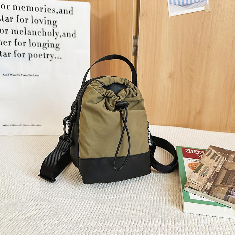 Trendy brand small satchel women's outdoor sports hiking messenger bag boys drawstring single shoulder small backpack women