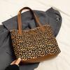 New Popular New Large Capacity Commuter Bag Leopard Print Bag Fashion Patchwork Single Shoulder Women's Tote Bag