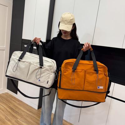 Fitness-Tasche mit Nass- und Trockenbereich, kurze Reisetasche für Paare (männlich und weiblich), erweiterbare einfache lässige Aufbewahrungs-Duffelbag