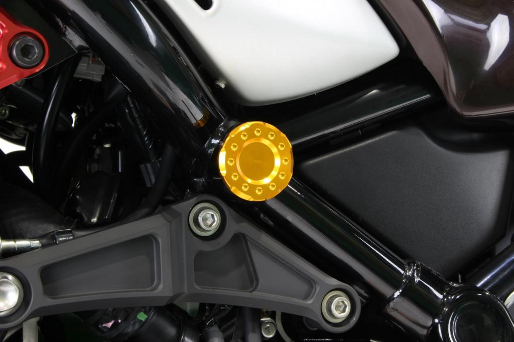 POSH FAITH Motorcycle Supplies Frame Cap Center Z900RS/CAFE (18-24) Gold