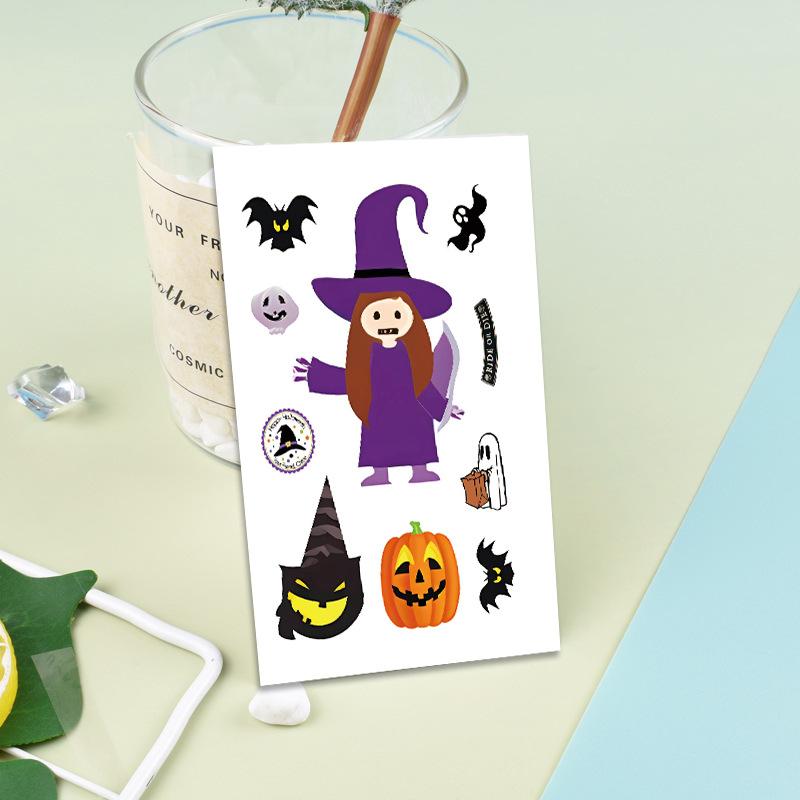 8 Halloween Party Guka Stickers DIY Handbook Small Card Mobile Case Can Decorate Holiday Gifts