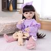 55cm Realistic Reborn Girl Doll Full Silicone Vinyl Realistic Princess Babies Dolls Kids Christmas Halloween Decoration Gifts