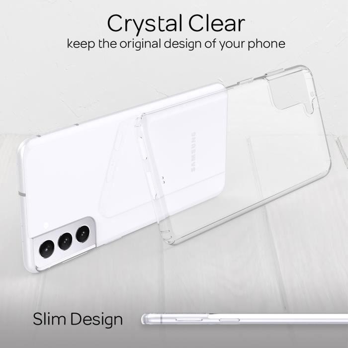 Coque - nalia - galaxy s21 plus - transparent - rigide - silicone bumper