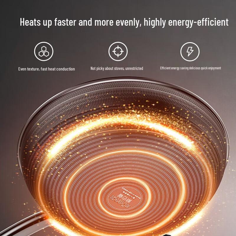 KOBACH 32cm Double Honeycomb Non-stick Wok