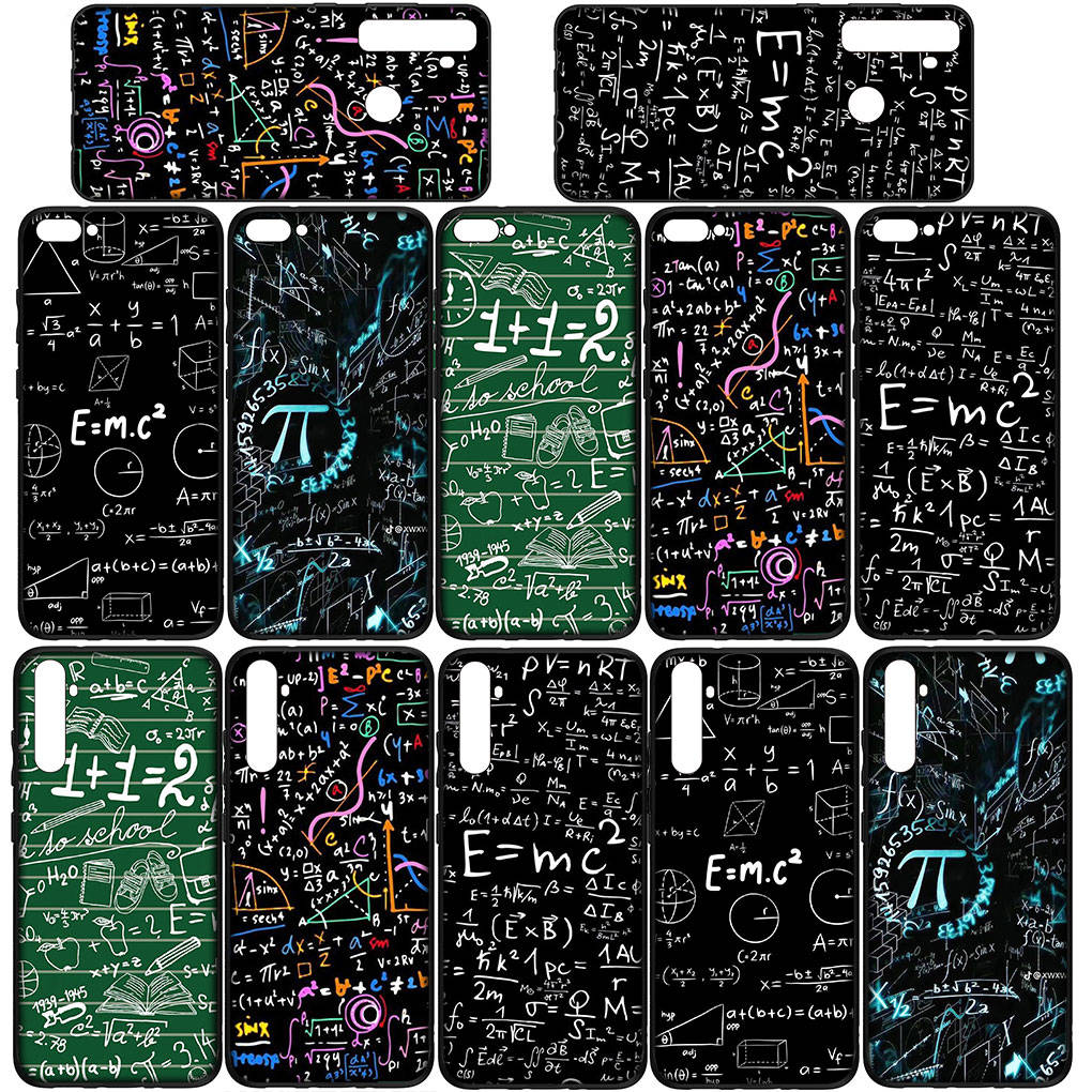 For iPhone 16 15 Xiaomi Redmi Note 14 13 12 11 Pro Max X 8 16e Samsung Galaxy S25 S24 S23 Moto OPPO Huawei Chemistry Maths Equation Formula Phone Case