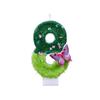 Number Birthday Candles 0-9 with Green to Gradient Butterfly Design for Decorations and Birthday Parties