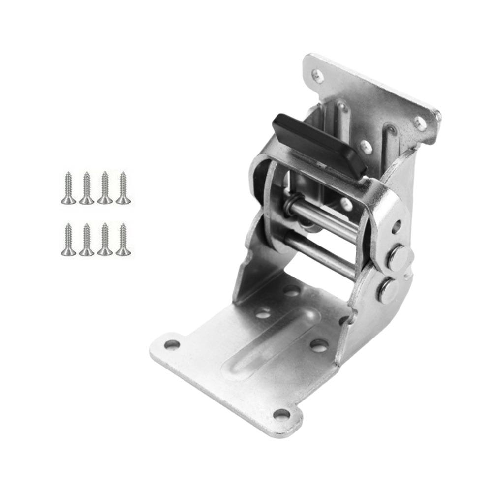 

Петли самофиксации 0/90/180 градусов Самофиксирующийся выдвижной кронштейн Стол Стул Ножки кровати серебряный