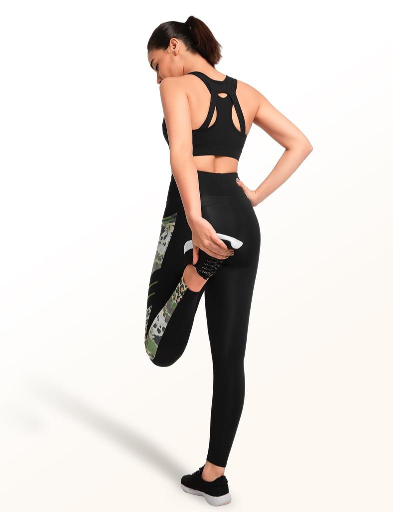 Yvette Sports High Plus No Integrated Perfect for Training and Gym Size Black Women's Non-Slip Bra, Front-Opening, Support, Size, Racerback, Wire,
