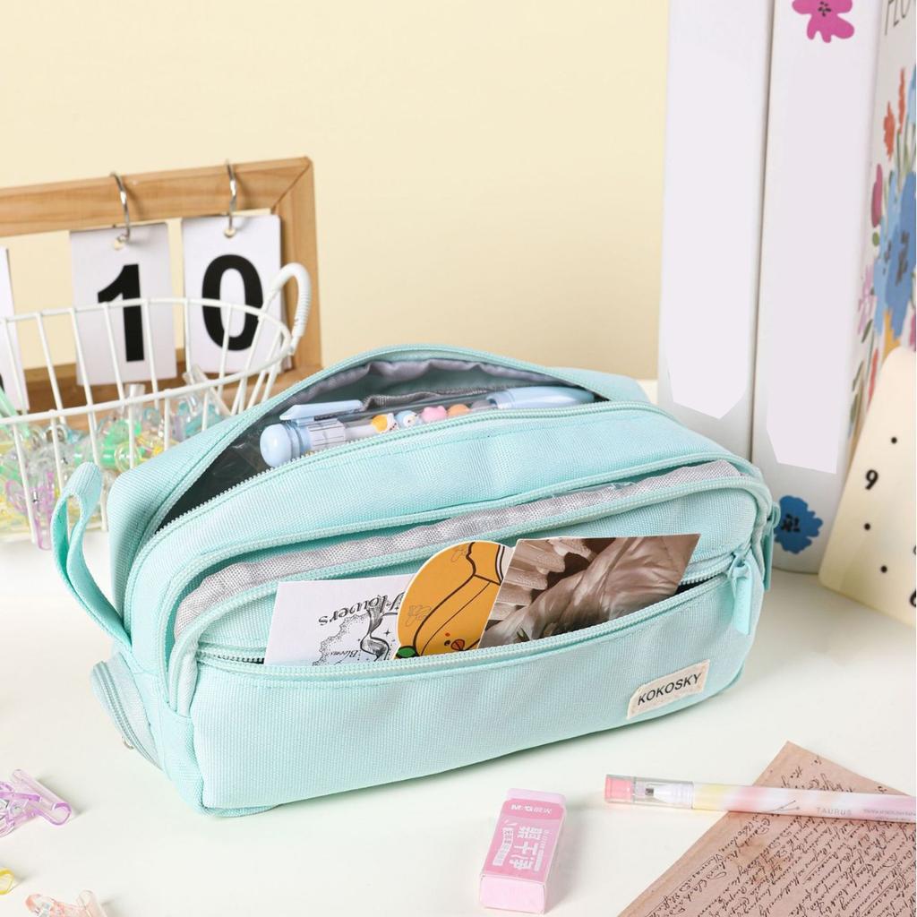 Large Capacity Pencil Case Multifunctional Stain Resistant Pouch