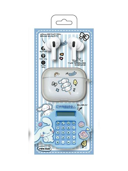 TWS-K26 Cartoon Silicone Keychain In-ear Wireless Bluetooth 5.4 Earphones