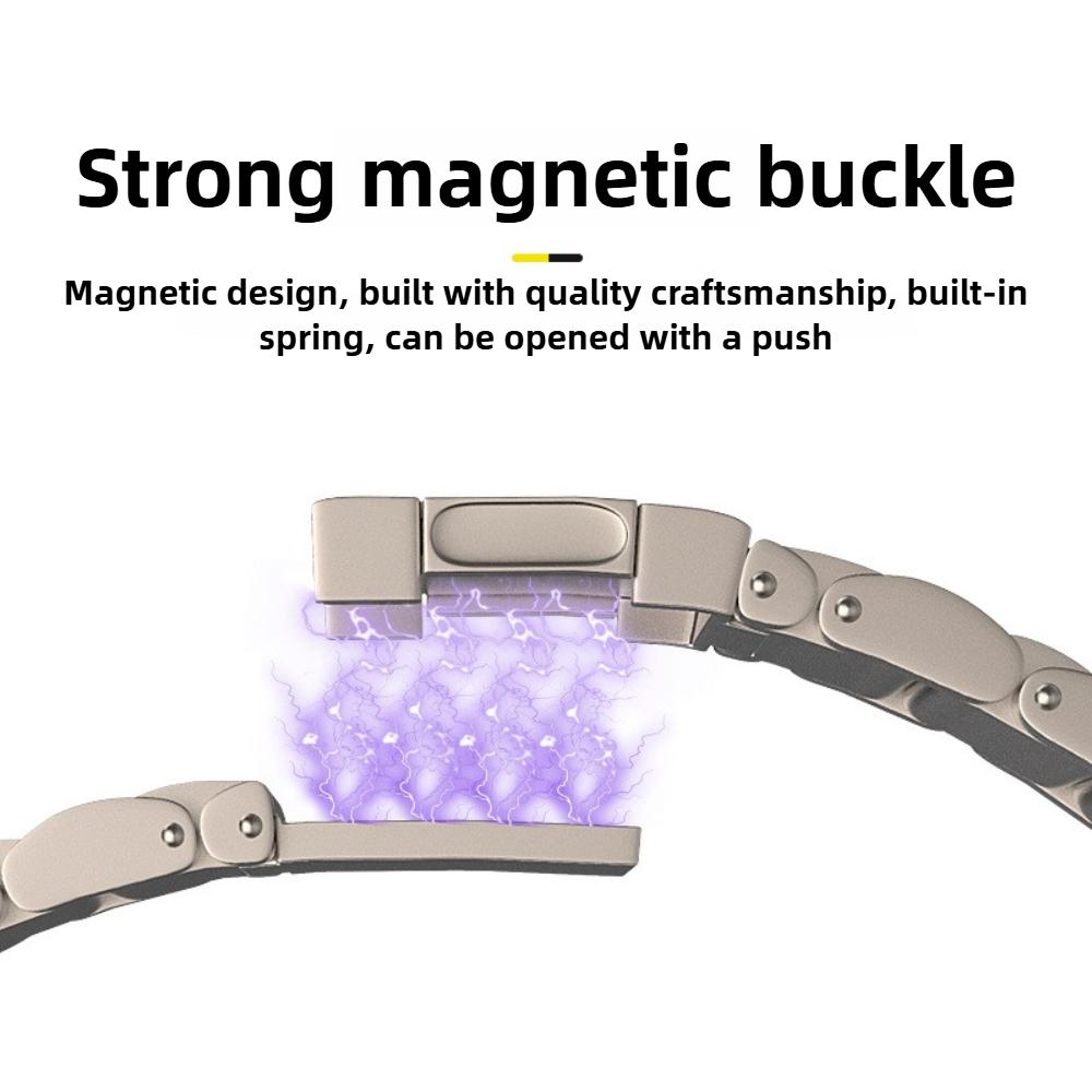 22mm 26mm Quick Fit Titanium Metal Watch Magnetic Band Bracelet For Garmin Fenix 7X/7/6X Pro/5X Plus/Forerunner 955/instinct 2/MARQ Strap Wristband