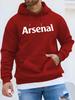 Sweat à capuche imprimé Arsenal, nouveau style à la mode automne-hiver pour homme, sweat à capuche de sport confortable, design épais imprimé multicolore, tissu de haute qualité
