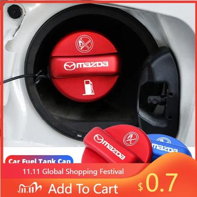 2025 Hot Mazda Speed Car Fuel Tank Cap Alloy Petrol Box Cover Accessories For Mazda 2 3 6 5 Atenza CX3 CX5 MX5 CX7 Axela CX30 CX