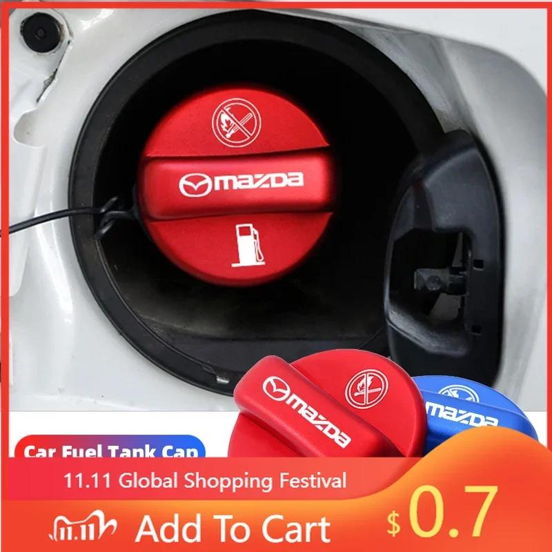2025 Hot Mazda Speed Car Fuel Tank Cap Alloy Petrol Box Cover Accessories For Mazda 2 3 6 5 Atenza CX3 CX5 MX5 CX7 Axela CX30 CX