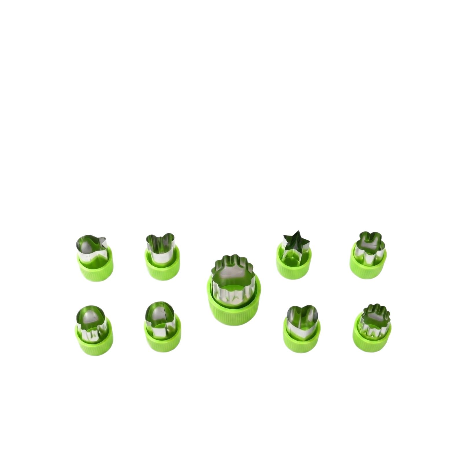 

-Piece Vegetable And Fruit Mold Set, Fun And Interesting One Size зелёный