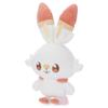 Takara Tomy Arts (TAKARATOMY A.R.T.S) Pokemon Pokepiece Mocchi-Mocchi-Style Plush Scorbunny Plush Toy, Approximately 36cm Tall