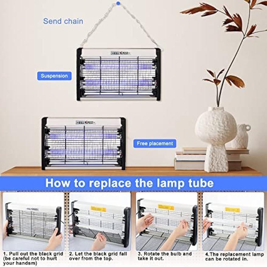 20/30/40W Electric Insect Killer Blue Light Pest Fly Traps Mosquito Lamp Household Electric Shock Mosquito Killing Device