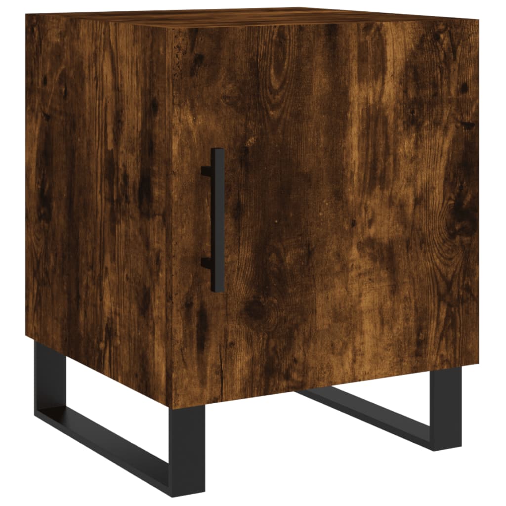 Nightstands 2 pcs Smoked Oak 40 x 40 x 50 cm Engineered Wood